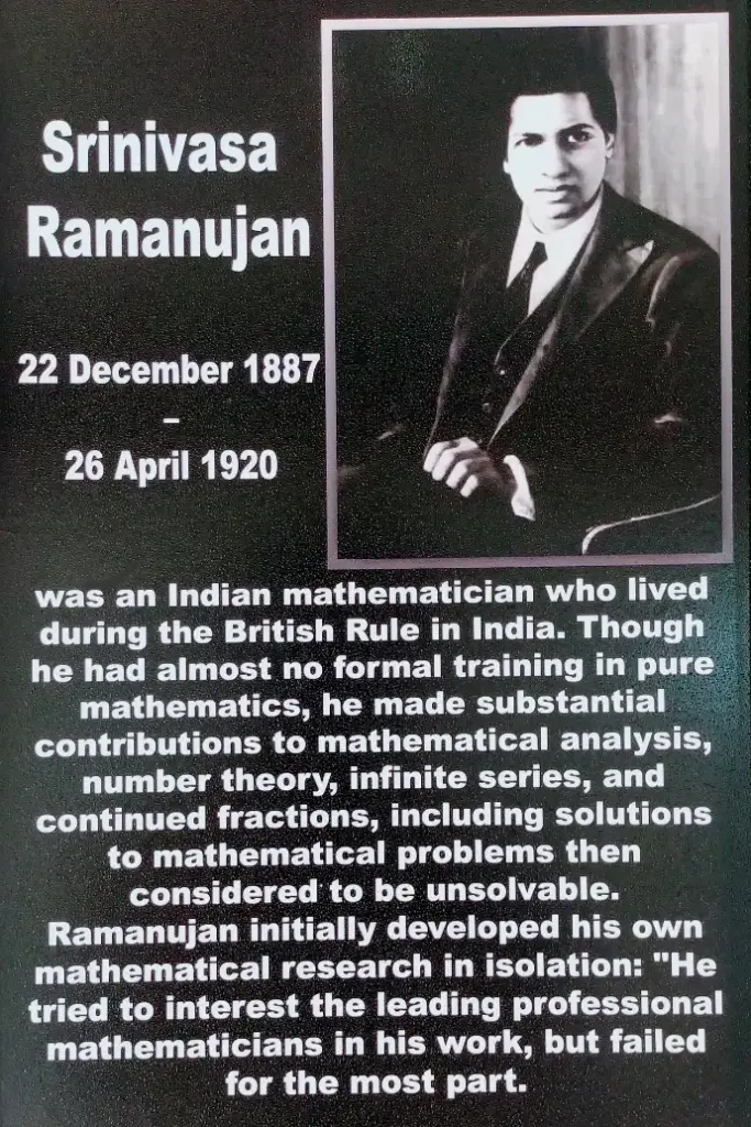 [SCIENTIST(15)      ] SRINIVASA RAMANUJAN